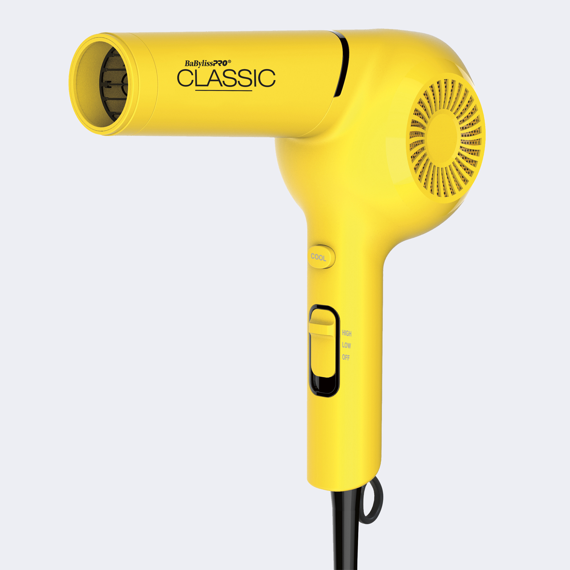 BaBylissPRO Classic Pistol Grip Hairdryer Yellow