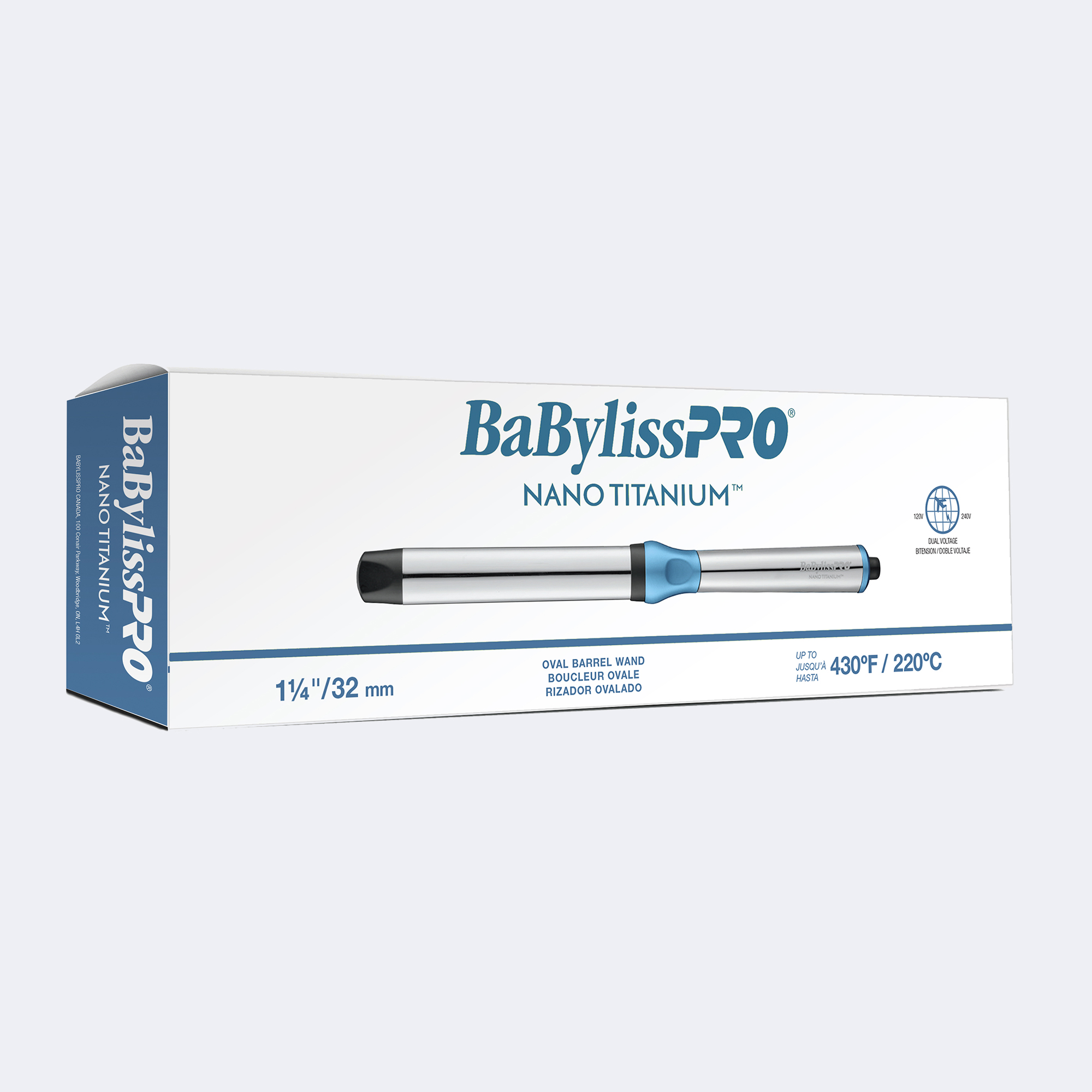 BaBylissPRO Nano Titanium 1 1 4 Oval Barrel Curling Wand